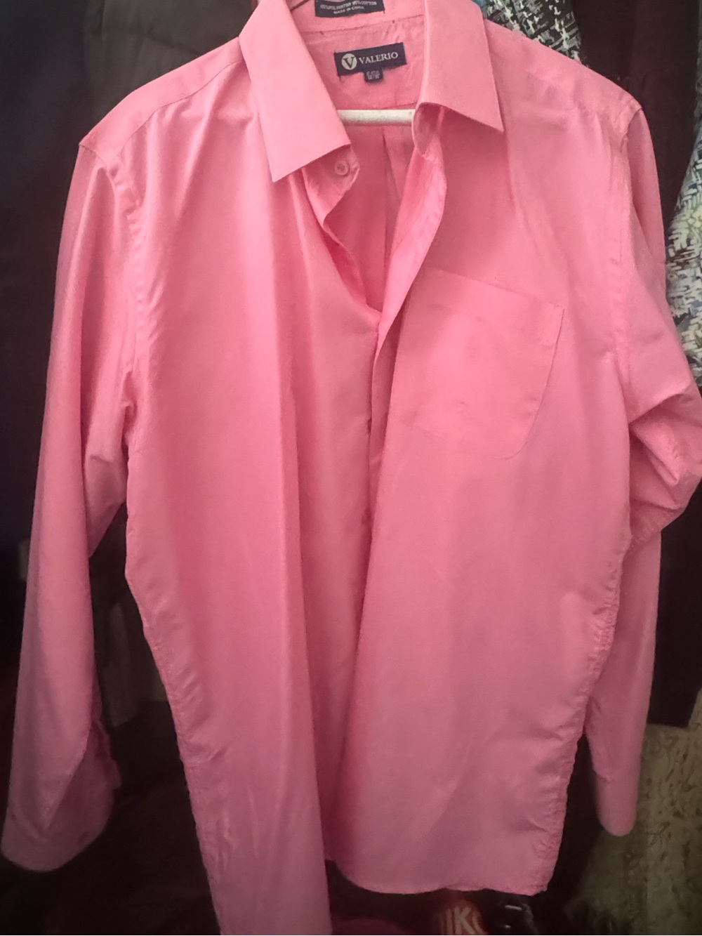 Valentino Pink Long-Sleeve Dress Shirt